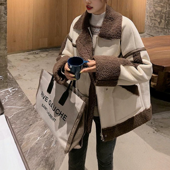Lamb Wool Jacket Coats Woman K - đánh giá và giá Japanese Women Lifestyle