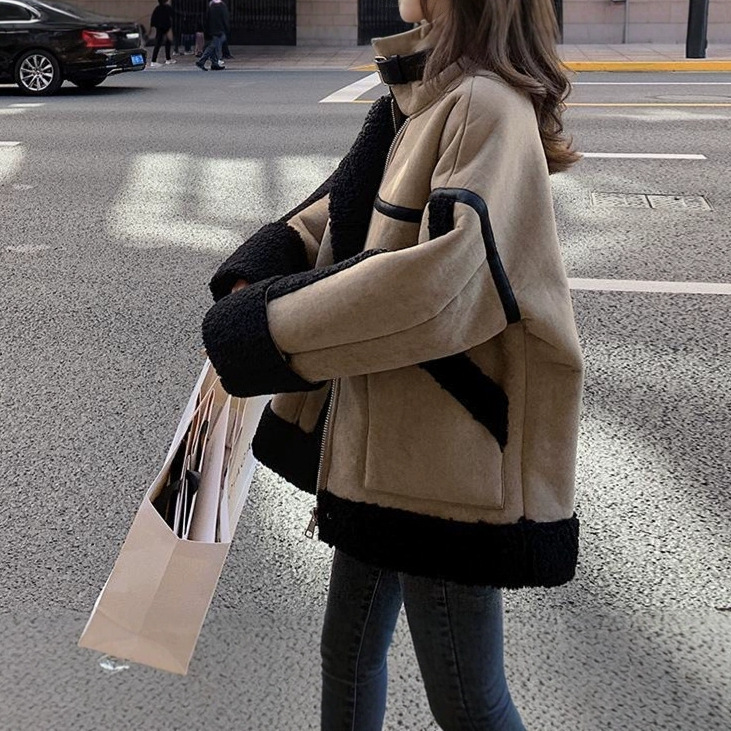 Lamb Wool Jacket Coats Woman K - đánh giá và giá Japanese Women Lifestyle