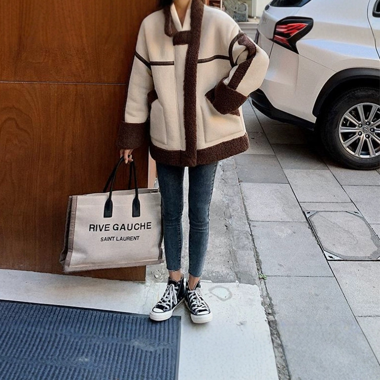 Lamb Wool Jacket Coats Woman K - đánh giá và giá Japanese Women Lifestyle