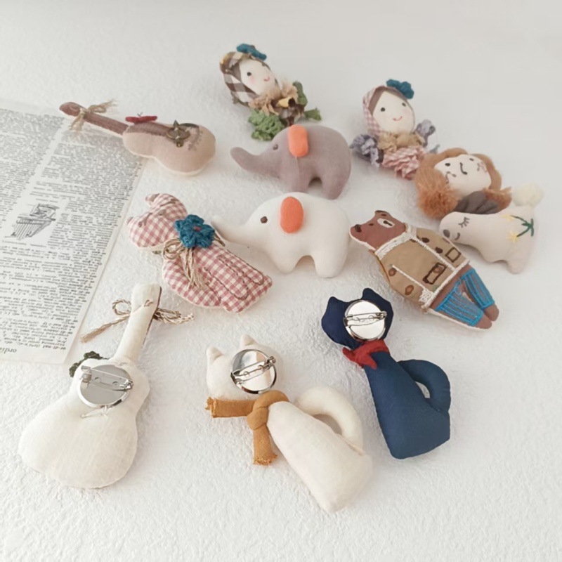 Handmade Cotton Linen Brooch 2 - đánh giá và giá Japan Lifestyle And Culture