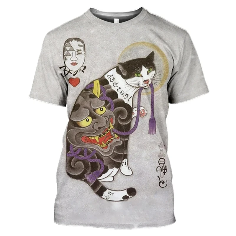 Japanese Kong Fu Cat Tattoo T- - đánh giá và giá Japan Lifestyle And Culture