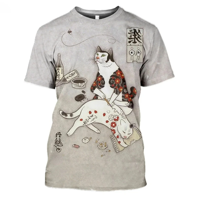 Japanese Kong Fu Cat Tattoo T- - đánh giá và giá Japan Lifestyle And Culture